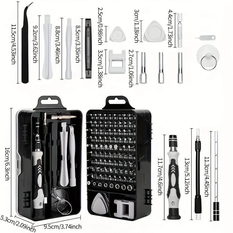 115-Piece Precision Screwdriver Set for Electronics Repair
