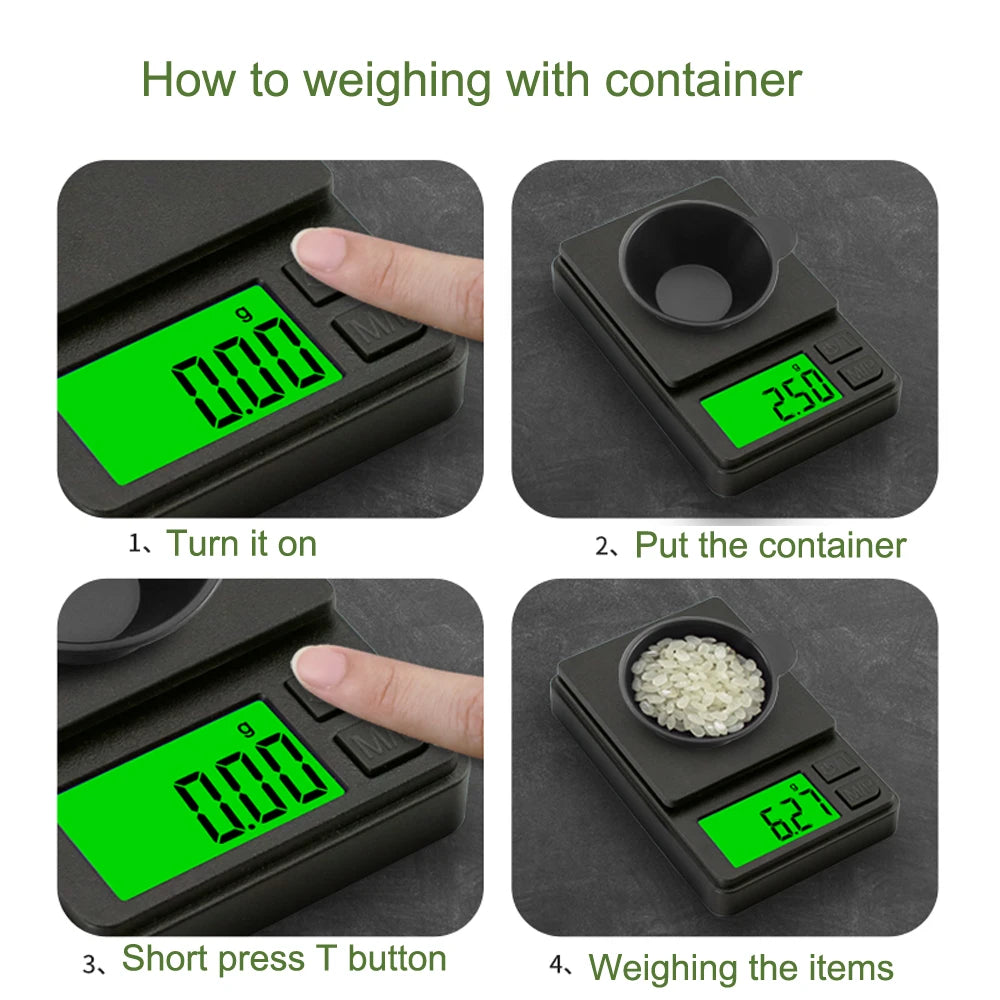 Mini Pocket Digital Scale for Food & Jewelry - Clickilix