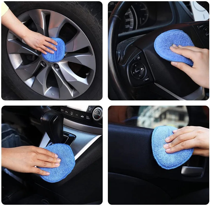 10PCS Microfiber Car Detailing Applicator Pads