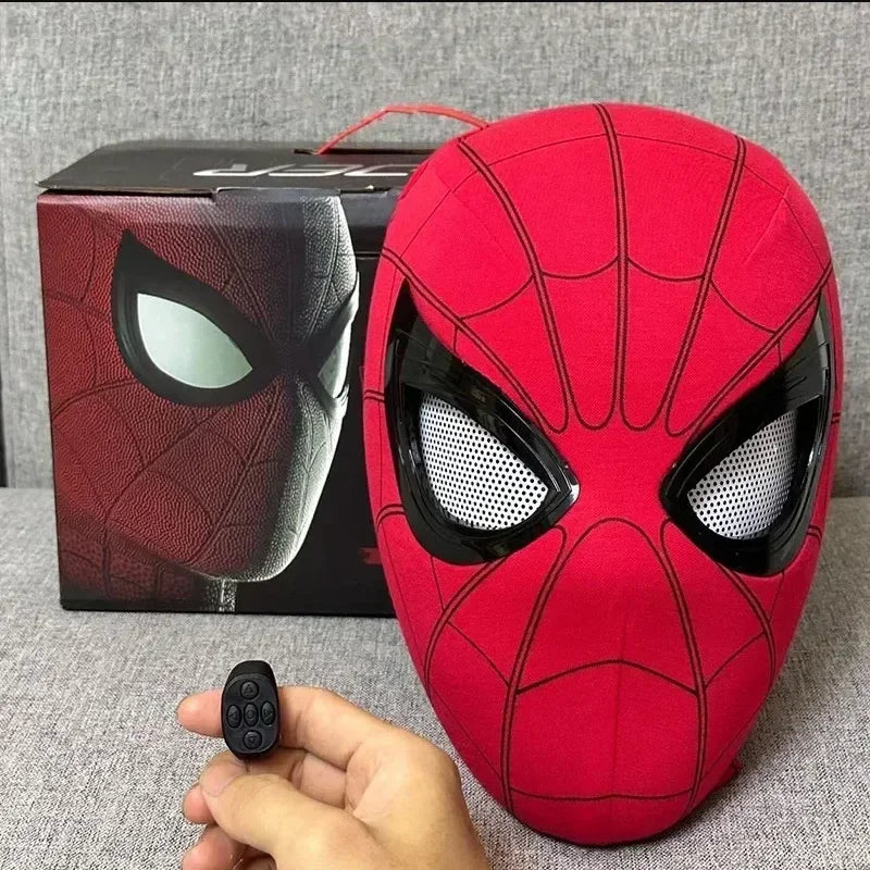 Spiderman Moving Eyes Mask – Remote Control Cosplay Toy