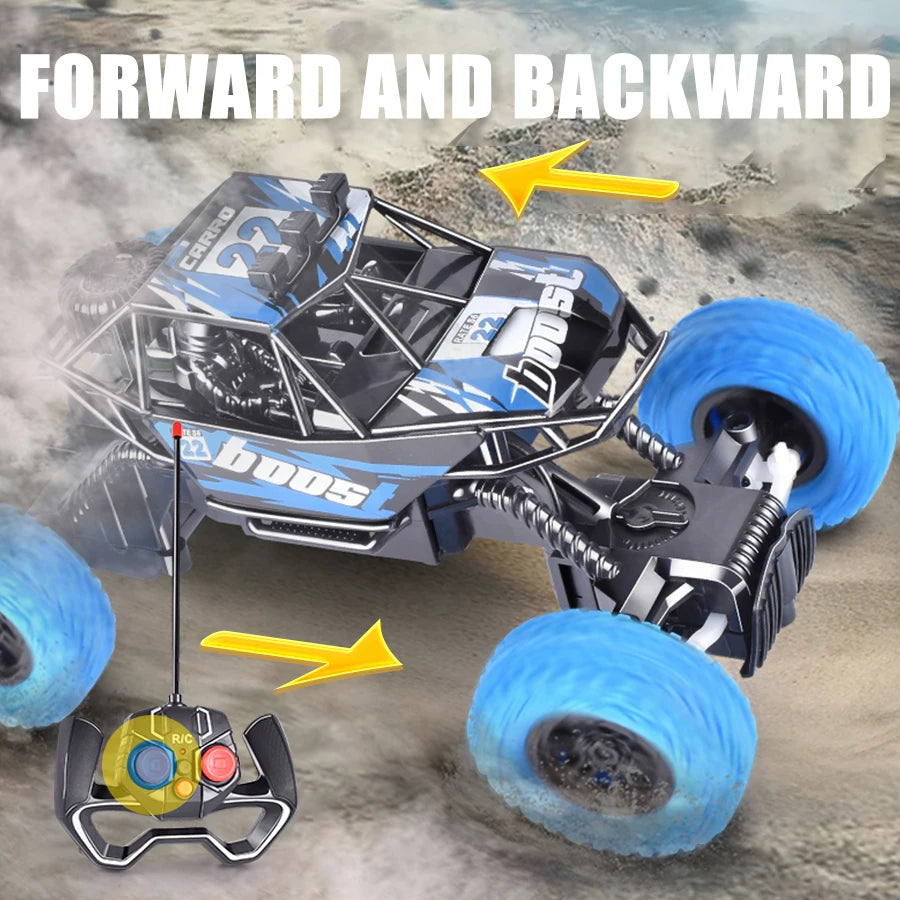 Off-Road RC Car with Flashing Lights – Christmas Gift