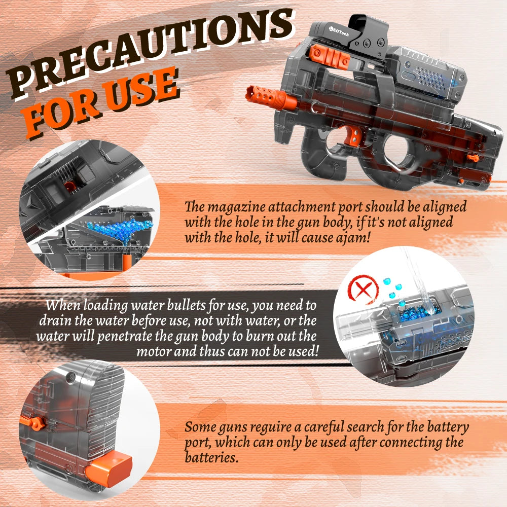 Electric Transparent Gel Ball Gun – Full Auto