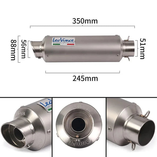 LeoVince E-Mark Slip-On Exhaust for Motorcycles