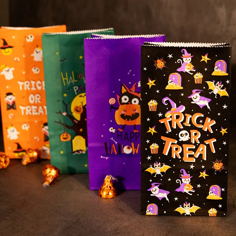 Happy Halloween Cartoon Paper Gift Bags