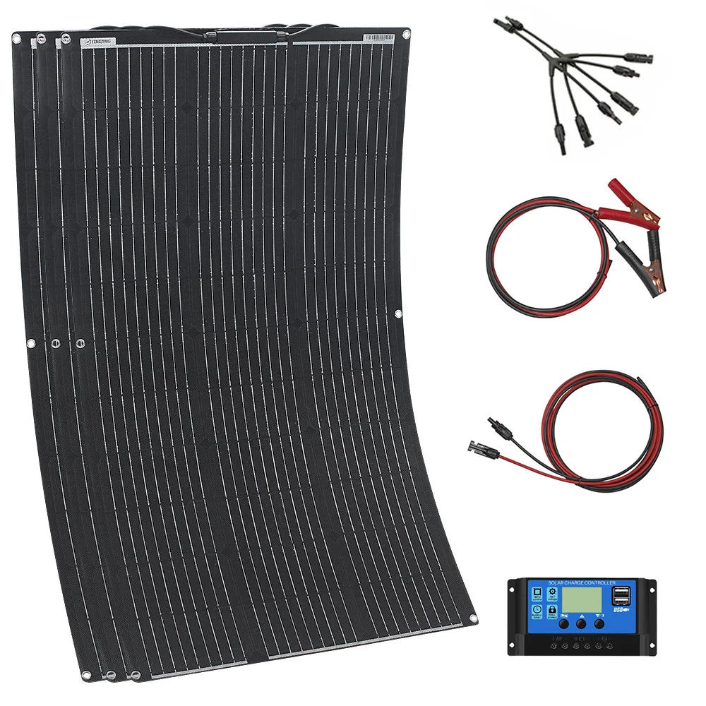 ETFE Flexible Solar Panel 100W–400W Waterproof Charger