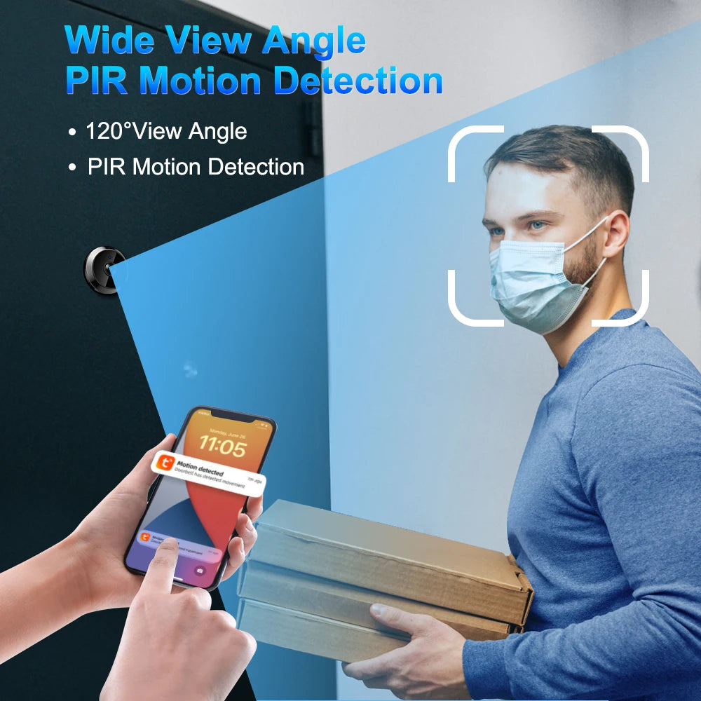 Awapow 4.3" Tuya Smart WiFi Peephole Doorbell