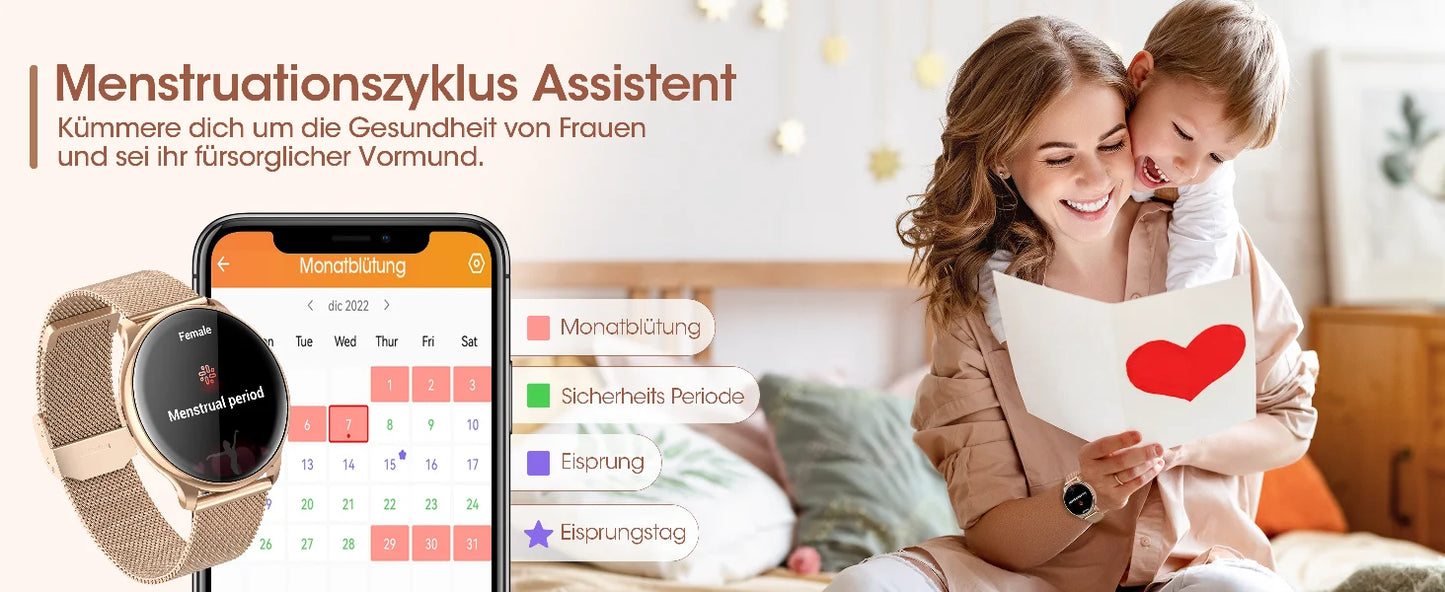 Smart Watch for Women with Phone & Health Tracking