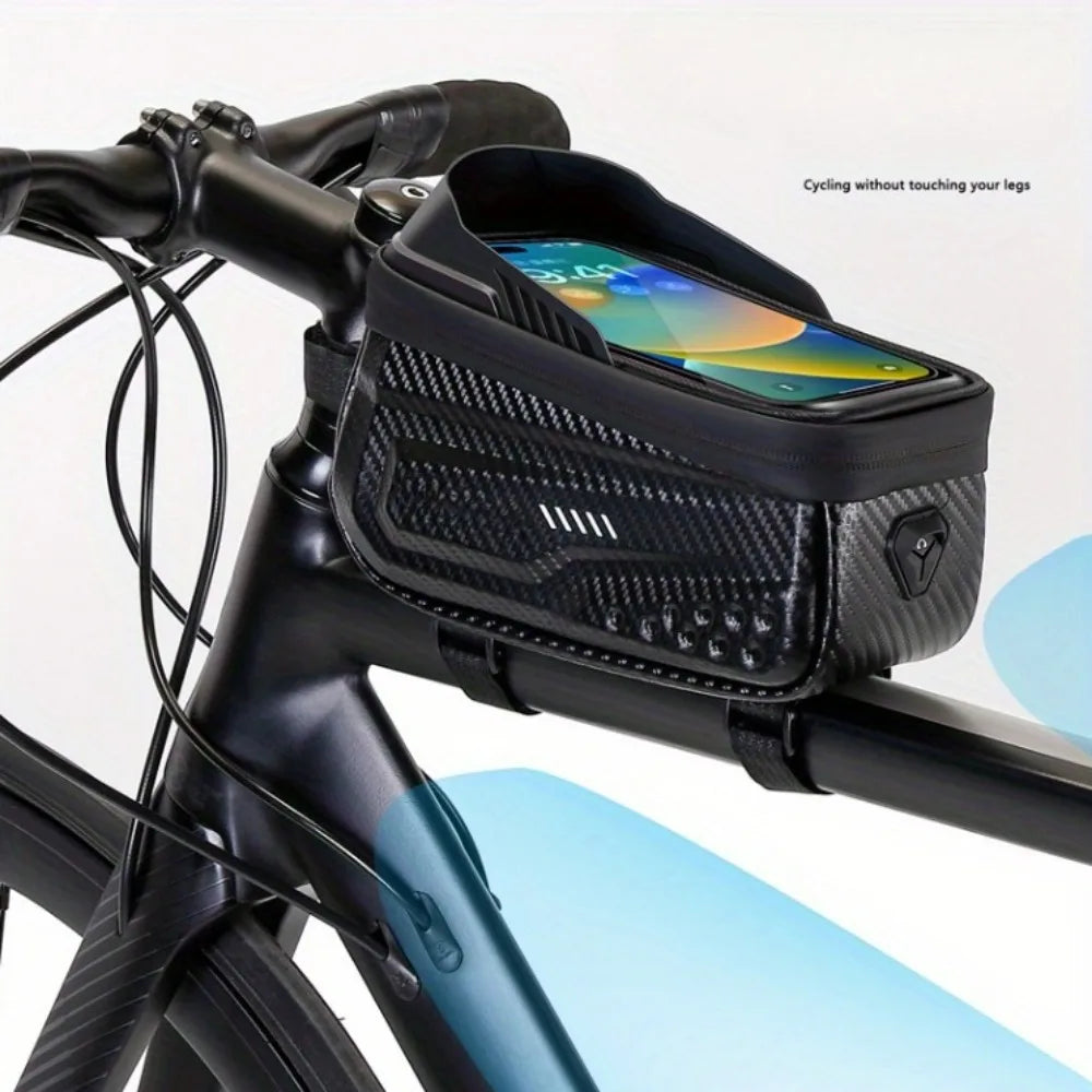 Waterproof Bicycle Top Tube Frame Bag – Hard Shell