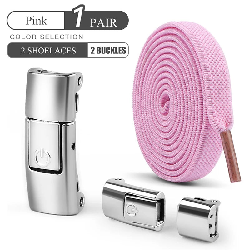 8mm No-Tie Elastic Shoelaces with Press Lock - Clickilix