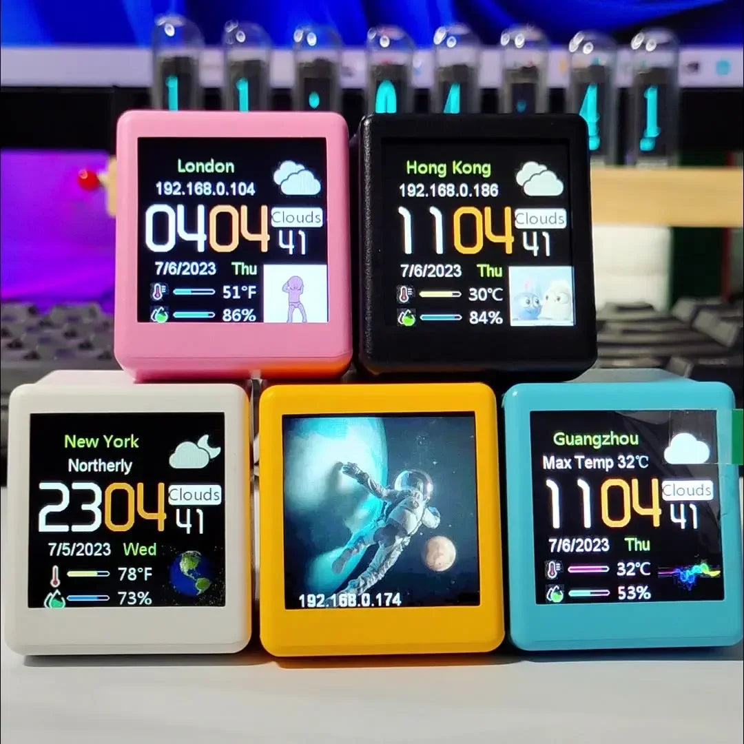 Smart WiFi Weather Clock with Bitcoin Monitor