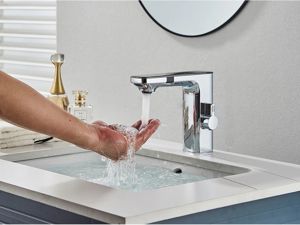 Smart Touchless Basin Faucet with Digital Display