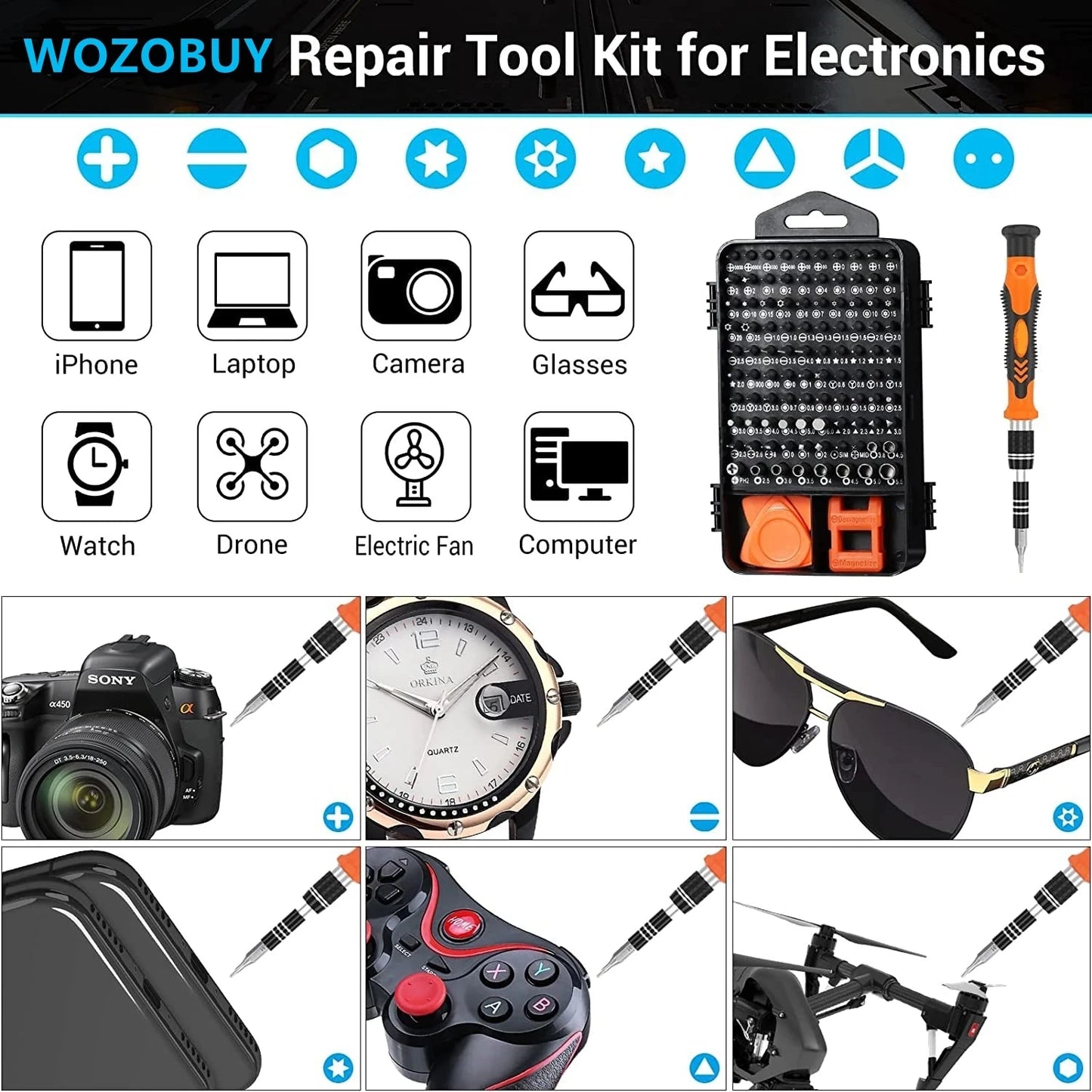 WOZOBUY Magnetic Screwdriver Set – One Kit, Every Fix!