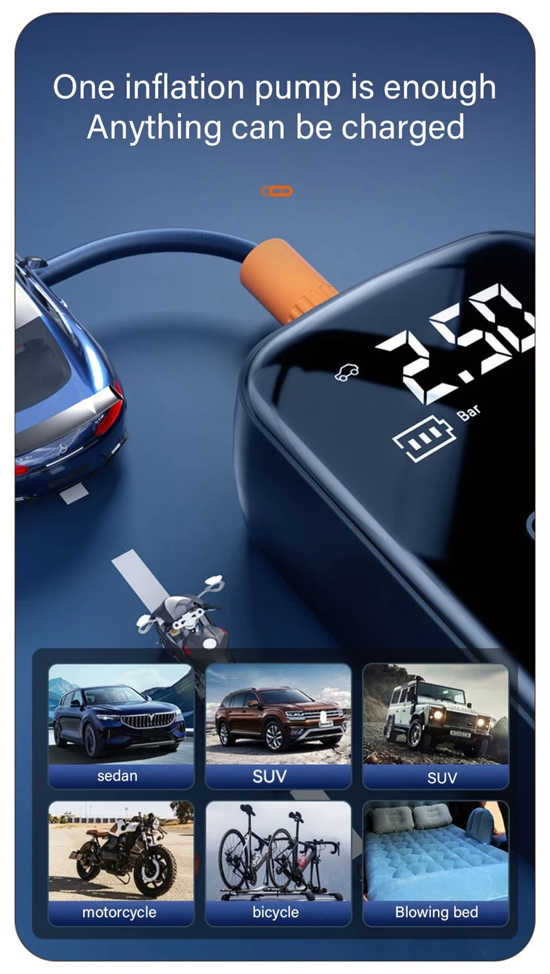 Wireless Car Air Compressor Air Pump
