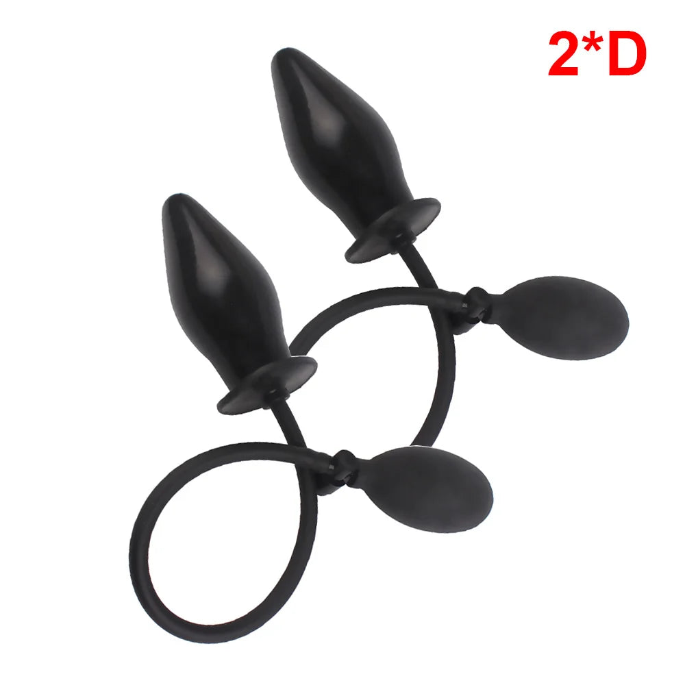 Inflatable Anal Plug & Vaginal Expander for Couples
