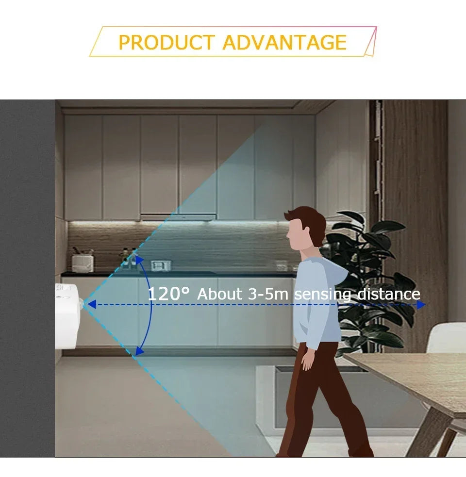 Plug-In LED Motion Sensor Night Light EU