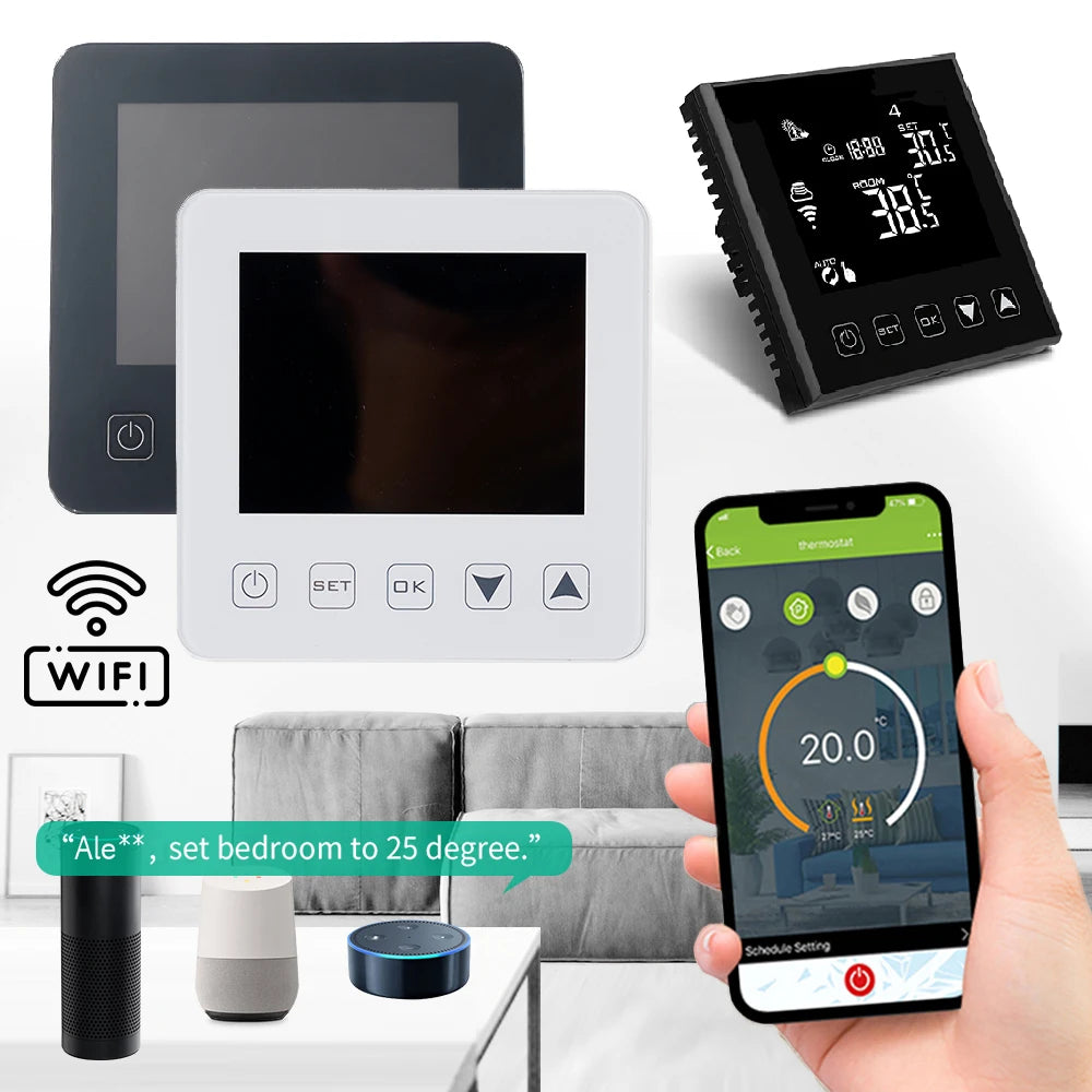 Smart Central Air Thermostat Control Panel