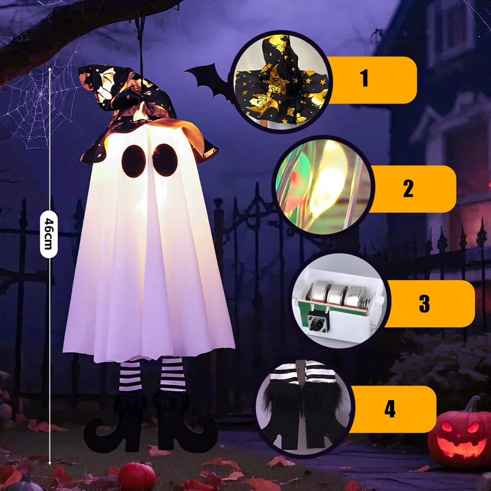 LED Hanging Halloween Ghosts Decoration (1/2/3pcs)