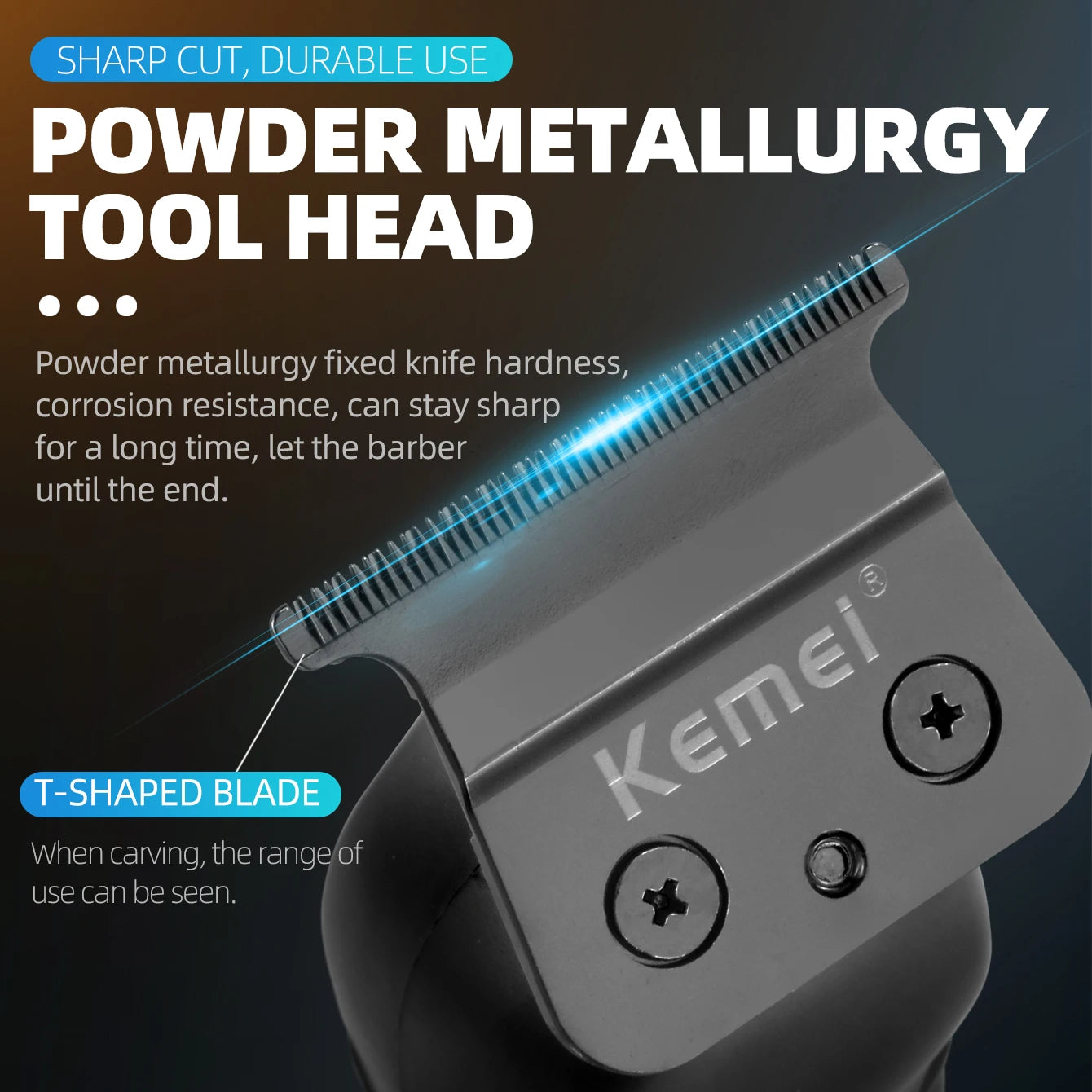 Kemei KM2299 Professional Hair Clipper Zero Gapped Carving Clipper