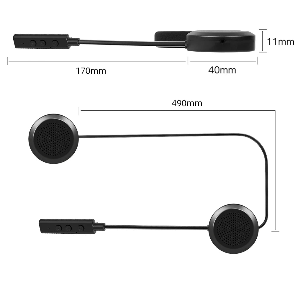 Motorcycle Bluetooth 5.3 Stereo Helmet Headset