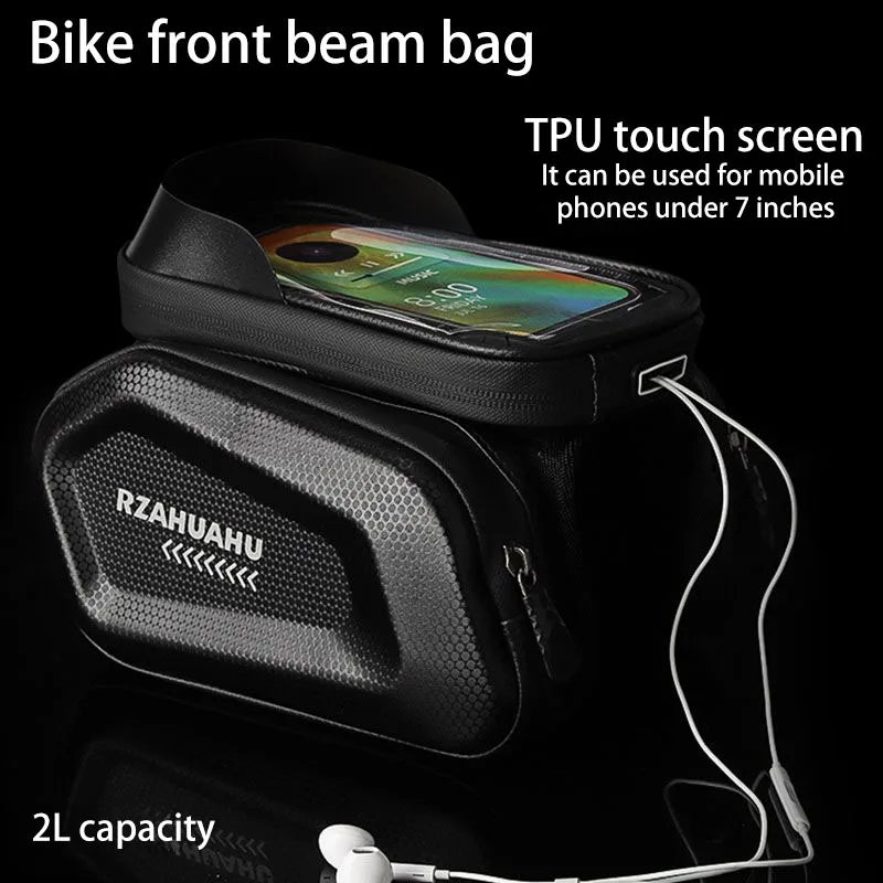 Waterproof Front Beam Bike Bag – Multi-Use Saddle & Phone Bag