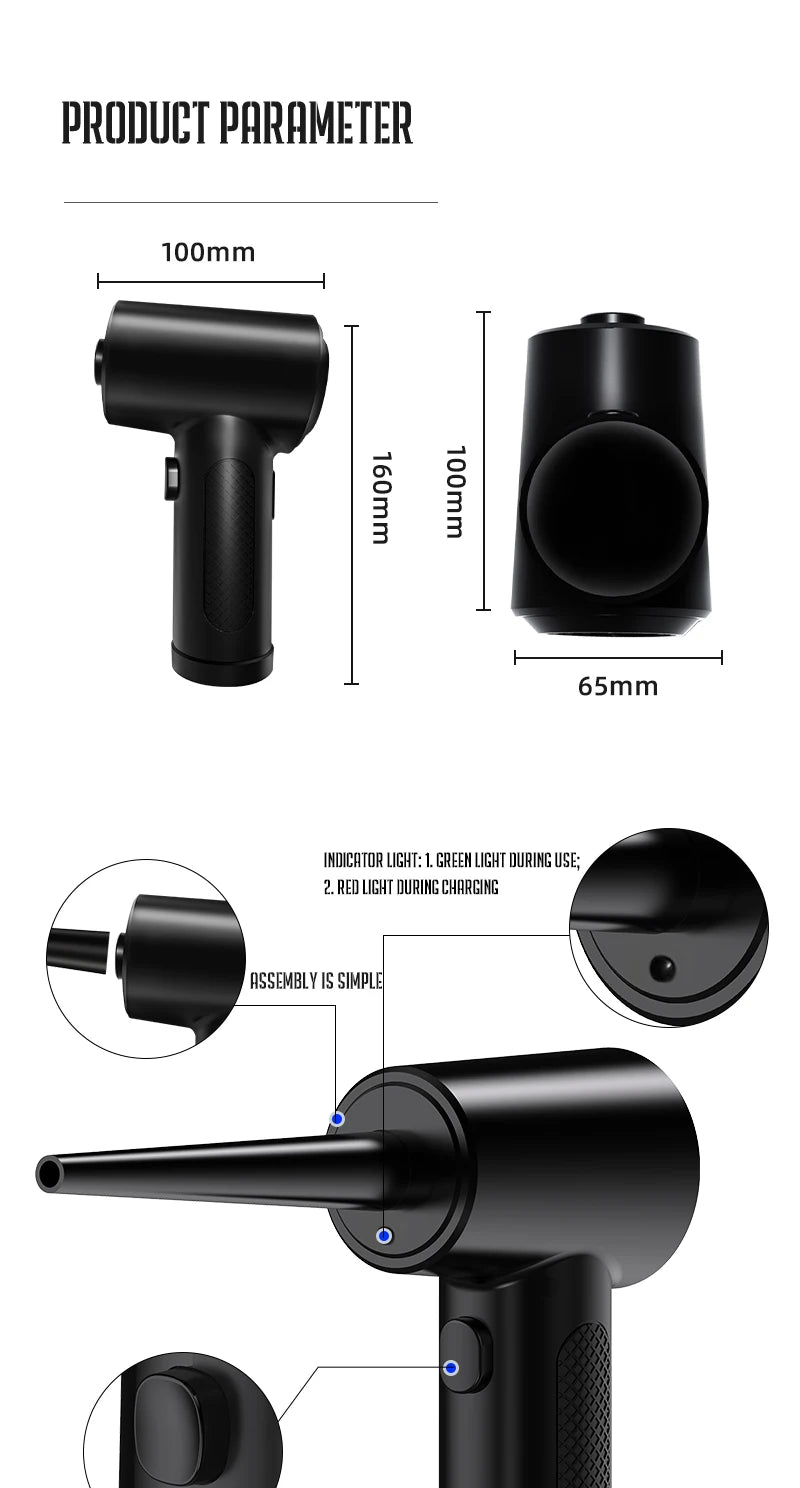 Clean your PC effortlessly with this portable air duster!
