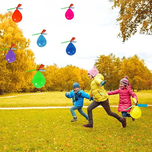 6PCS Air Balloon Helicopter Flying Toys Set