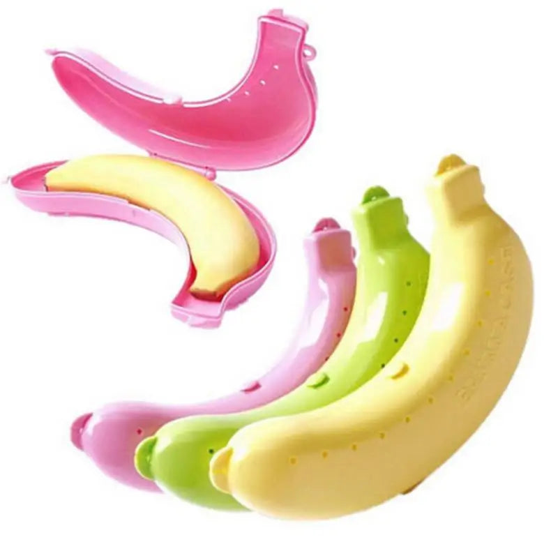 3pcs Banana Saver Case for Travel & Lunch