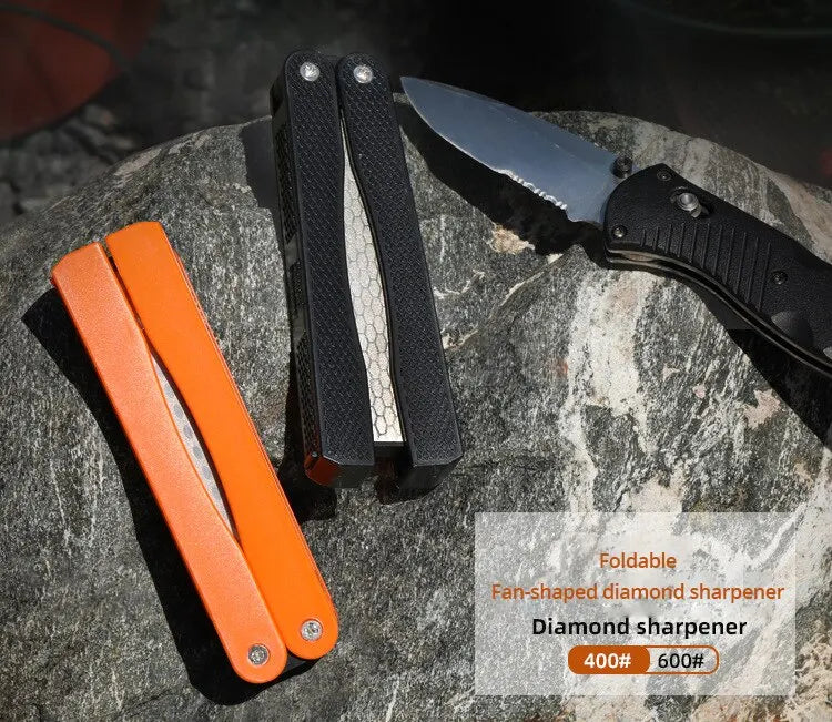 Double-Sided Diamond Knife Sharpener – Precision in Your Pocket
