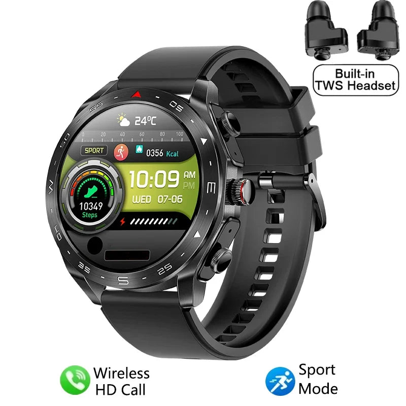 Smartwatch with Built-in TWS Earbuds