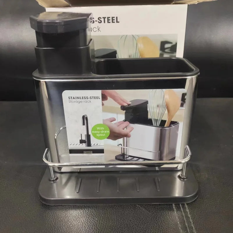 Stainless Steel Faucet Storage Rack – Practical Kitchen Organizer