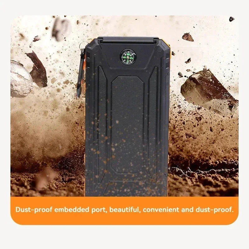 200000mAh Solar Power Bank Fast Charging