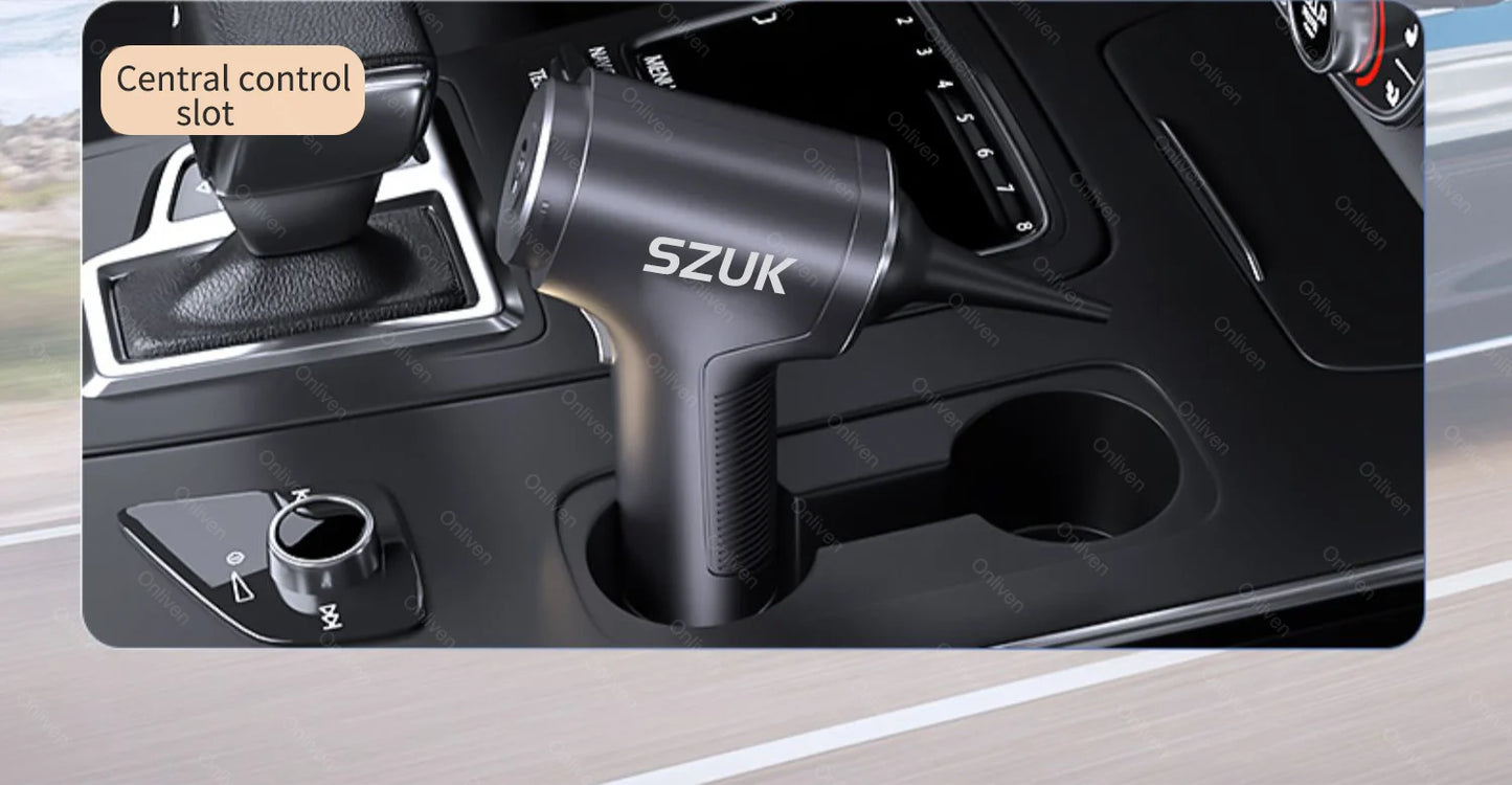 SZUK 98000PA Mini Car Vacuum Cleaner – Wireless & Powerful