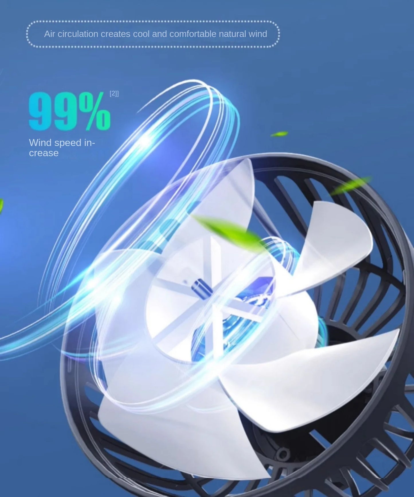 Dual Head Car USB Cooling Fan 3-Speed
