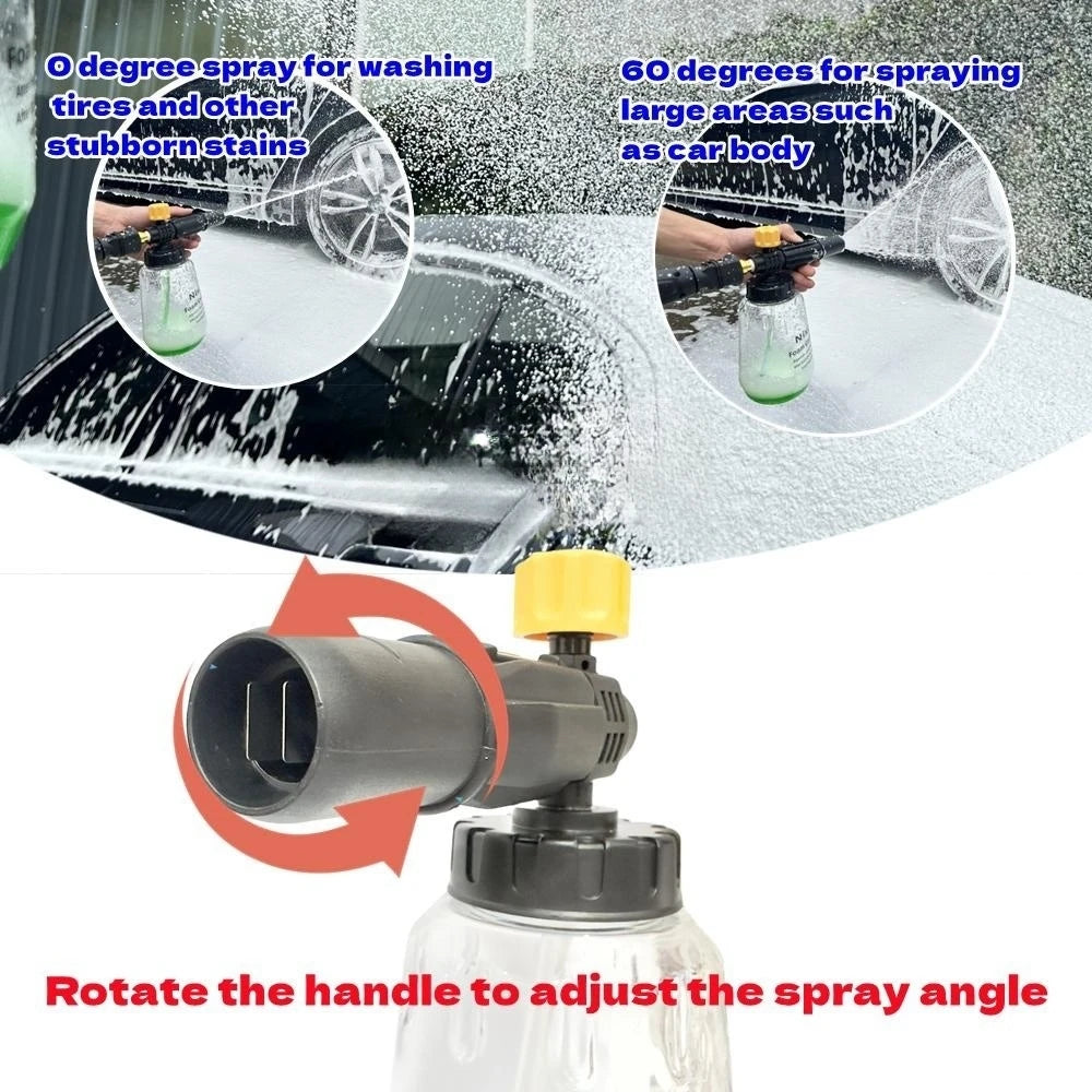 Foam Cannon 1000ML – Thick Foam, Pro-Level Clean!