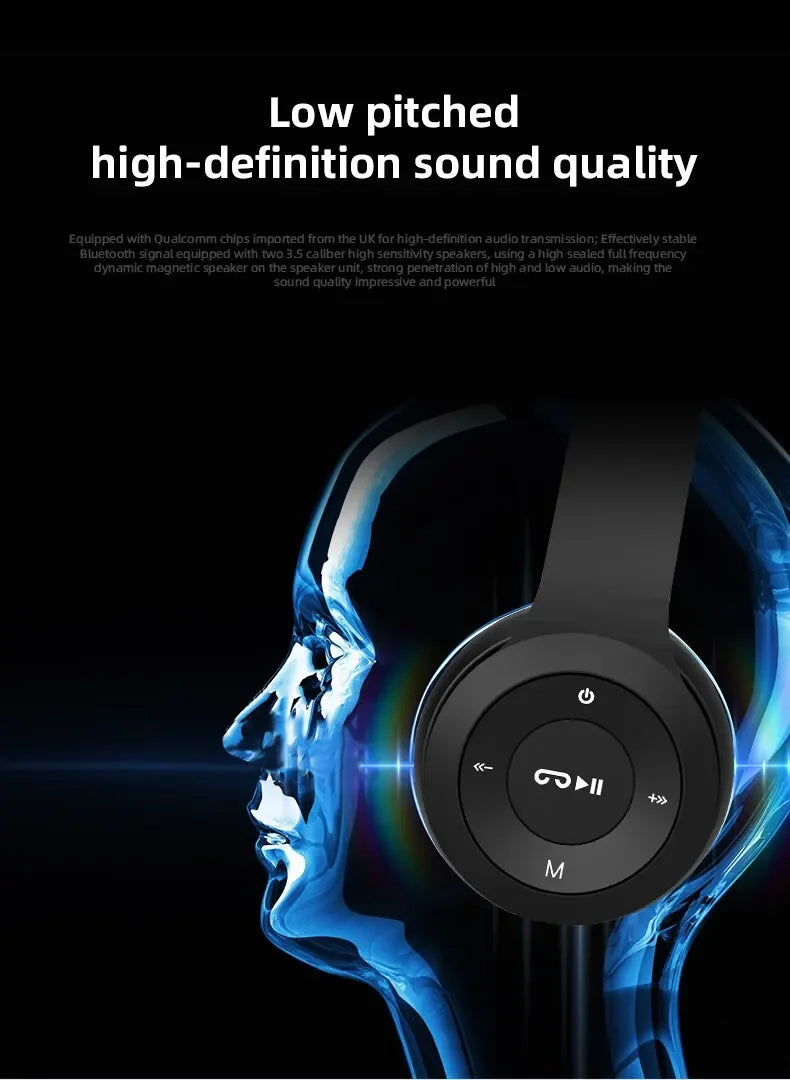 Stereo P47 Headset 5.0 Bluetooth Headset Folding Wireless