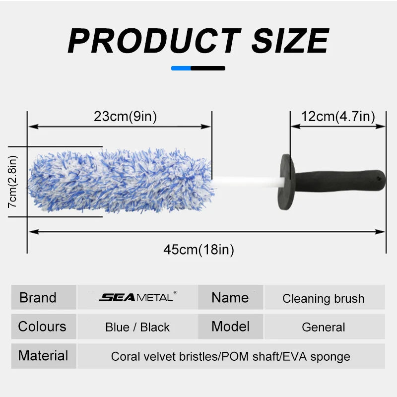 SEAMETAL Ultra Soft Wheel Brush & Mitt Set!