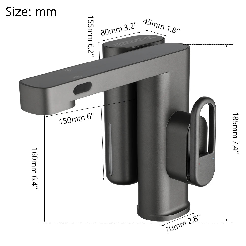 Touchless Bathroom Faucet with Soap Dispenser