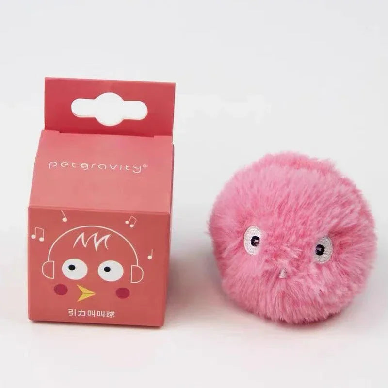 Smart Plush Cat Toy – Electric Catnip Squeaky Ball