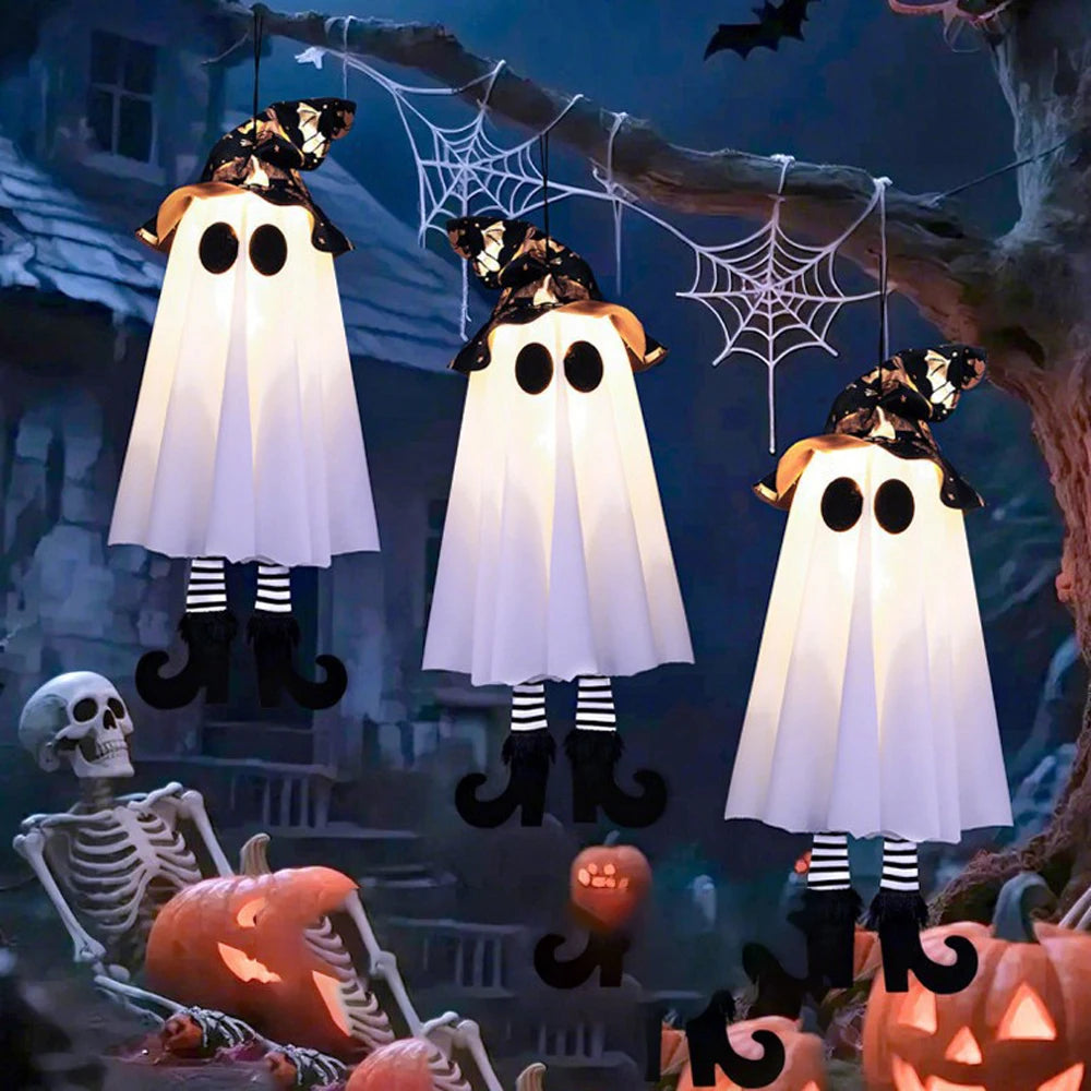 LED Hanging Halloween Ghosts Decoration (1/2/3pcs)