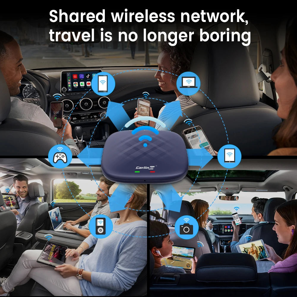CarlinKit Android 13 AI Box – Wireless CarPlay with Smart TV Power!