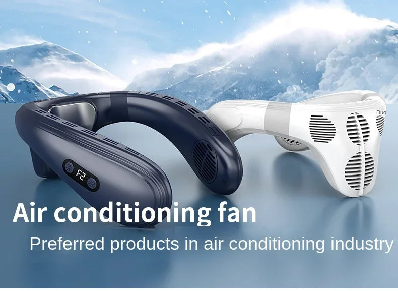 Portable Neck Air Conditioner Bladeless Cooling Fan