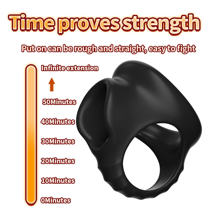 Reusable Silicone Penis Ring for Delay