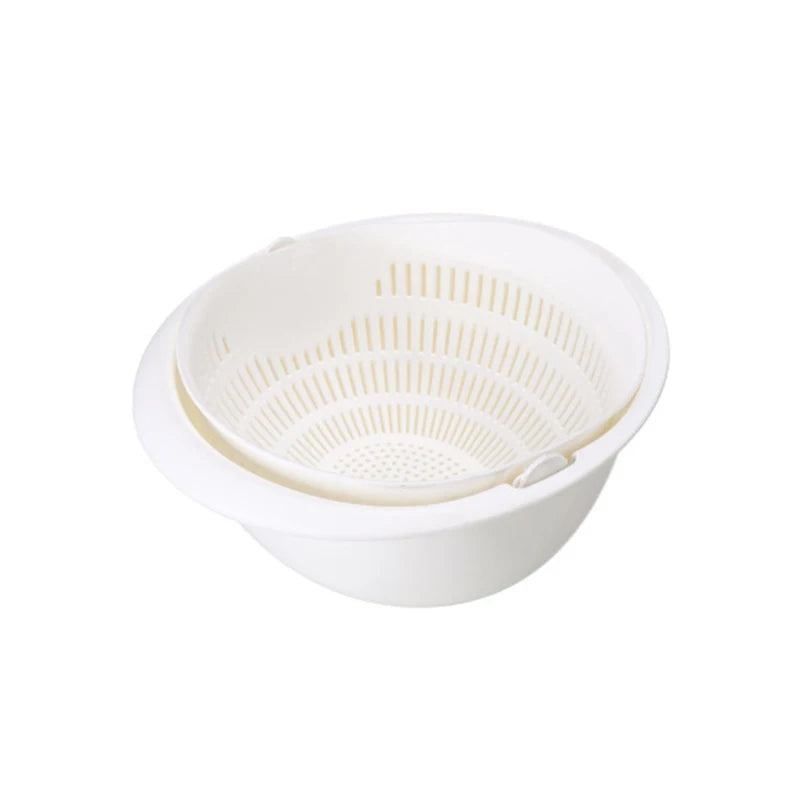Kitchen Fruit Tray – Double Layer Removable Draining Basket