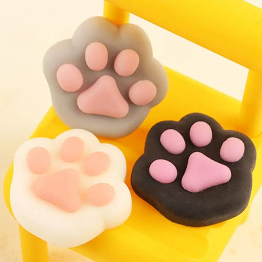 Mini Cat Paw Squeeze Toy for Stress Relief
