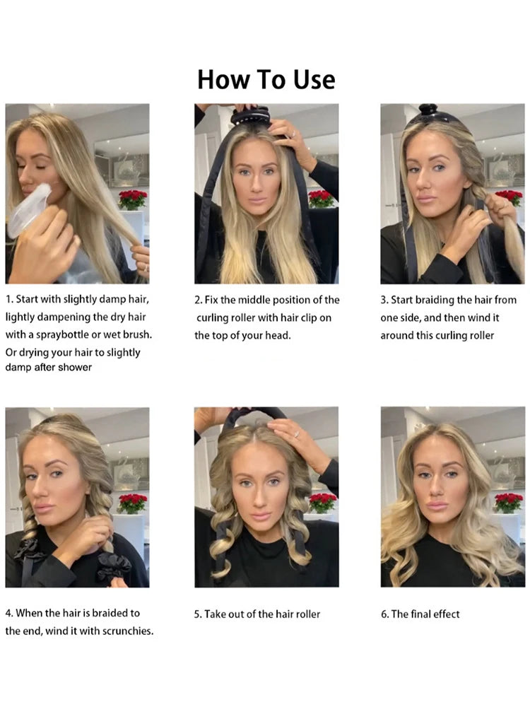 No-Heat Foam Hair Curling Styler Tool