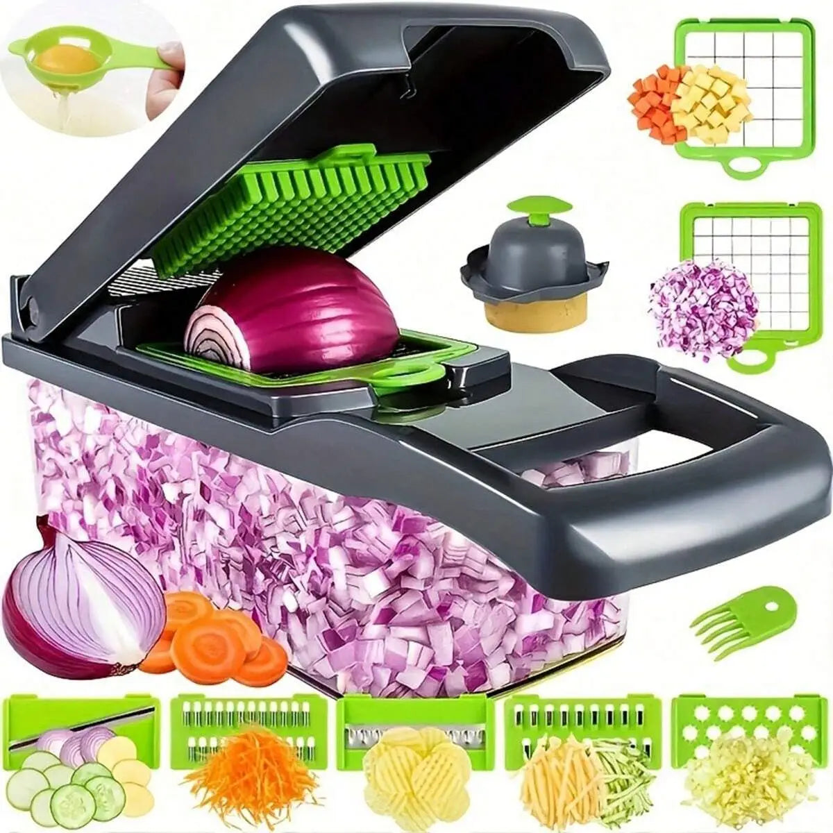 16-in-1 Vegetable Chopper & Slicer Kitchen Set