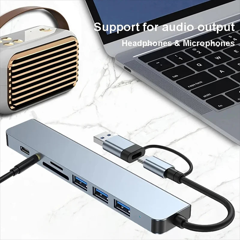 8-in-1 USB-C Hub – Expand Your Connectivity