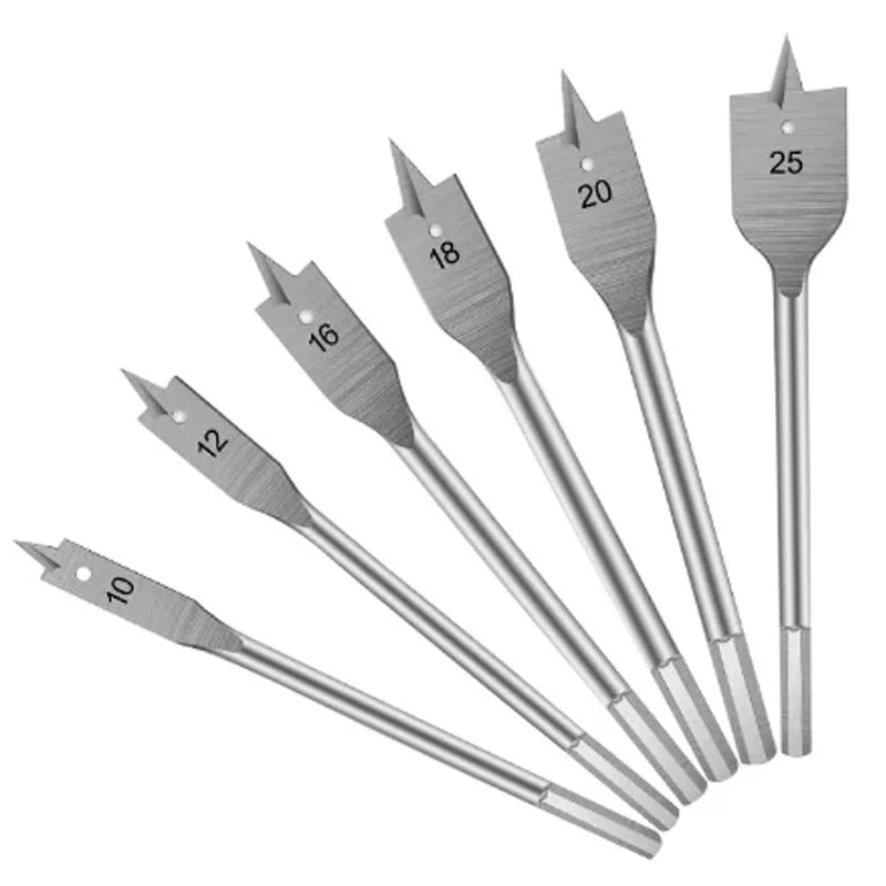 Drill perfect holes with this flat bit woodworking set!