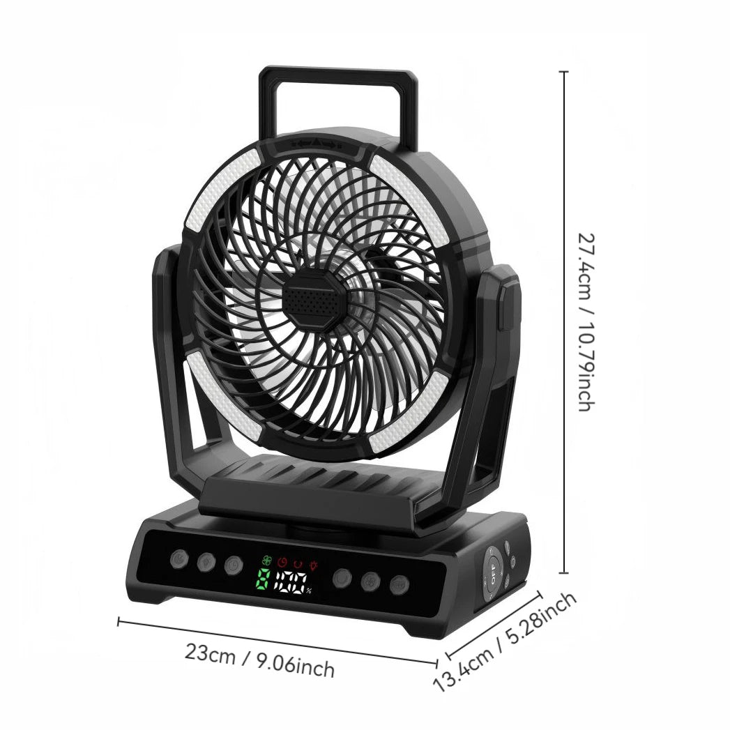 3-in-1 Portable Mini Cooling Fan with Light