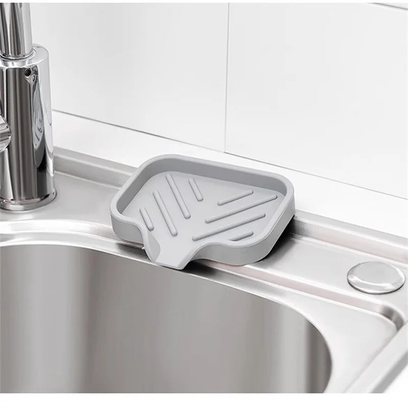 Silicone Sink Storage Tray with Drainage Rack